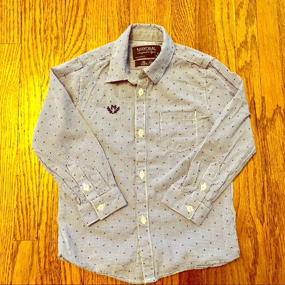 Mayoral Slim-fit Button Down - 2T